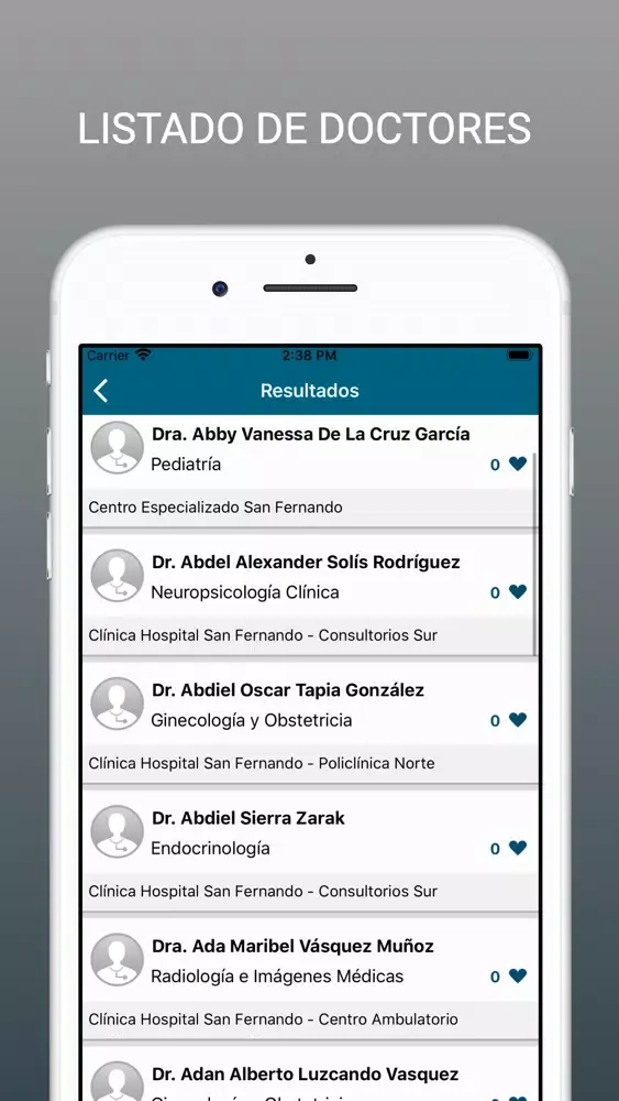 Capturas de pantalla de Clínica Hospital San Fernando