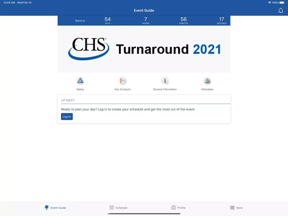 CHS Inc Events iPad  스크린샷