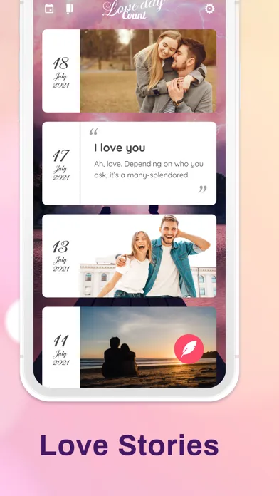 My Love: Relationship Tracker! スクリーンショット
