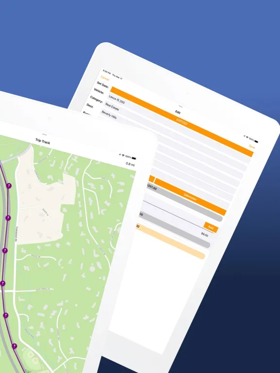 Mileage Tracker & Expense Log iPad  سکرین شاٹس