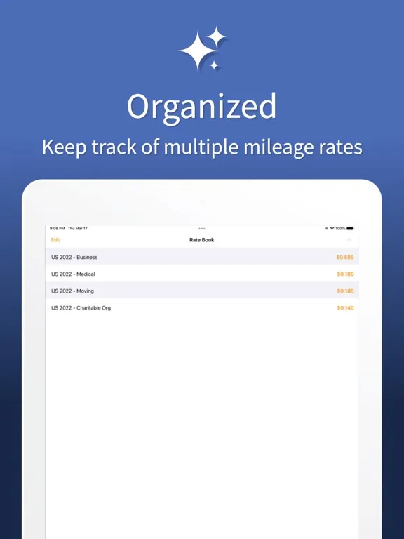 Mileage Tracker & Expense Log iPad  سکرین شاٹس