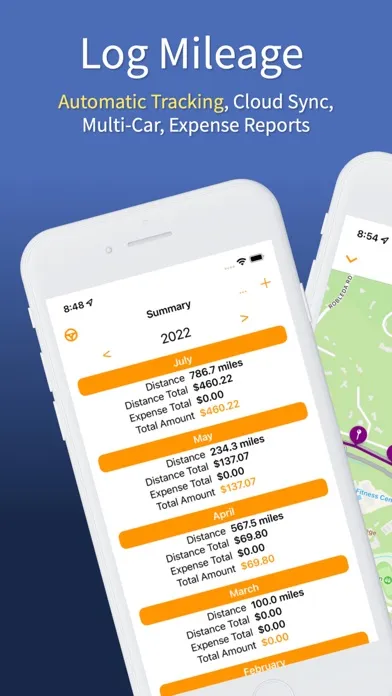Mileage Tracker & Expense Log سکرین شاٹس