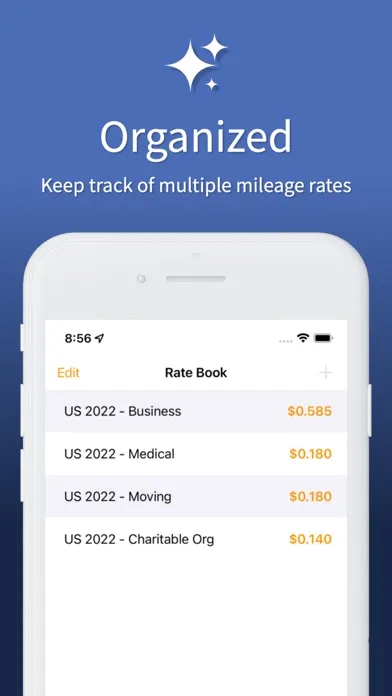 Mileage Tracker & Expense Log سکرین شاٹس