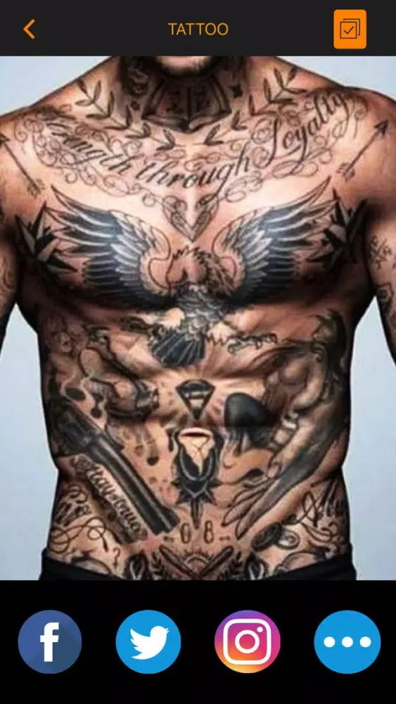 Zrzuty ekranu Virtual Tattoo Maker:Ink Art