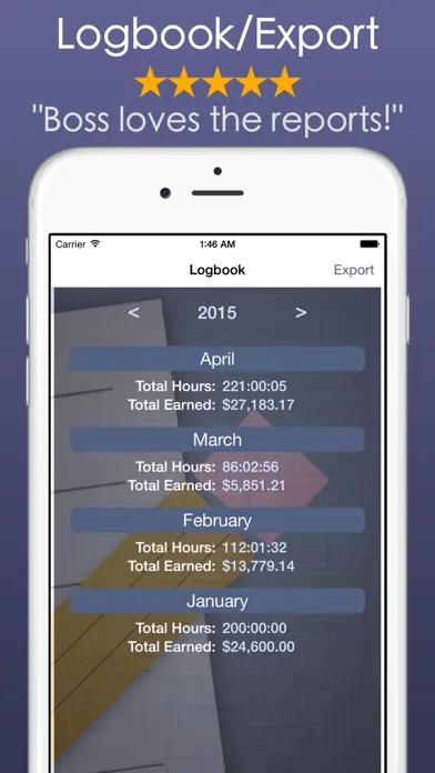 Ảnh chụp màn hình của Timesheet Work & Hours Tracker