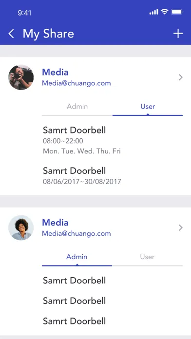 Captures d'écran de Smart WiFi Doorbell