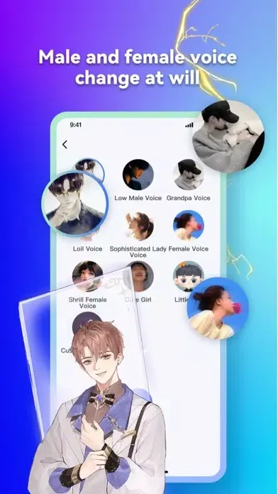 Captures d'écran de Voice Changer App-Voice Effect