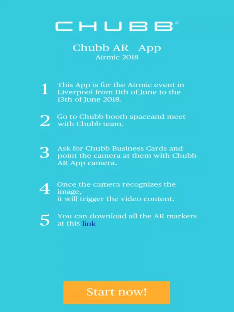 Zrzuty ekranu Chubb AR iPad 