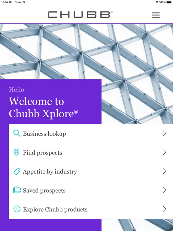 ภาพหน้าจอของ Chubb Xplore iPad 