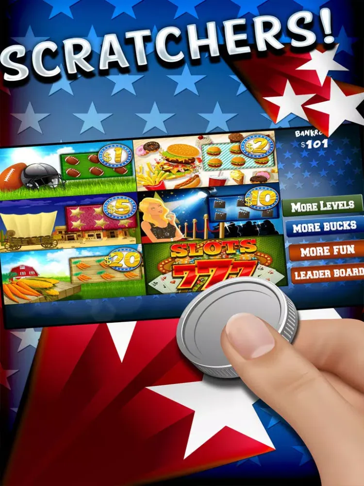 ' A American Lotto Scratch-Off Lottery Scratchers Game iPad  スクリーンショット