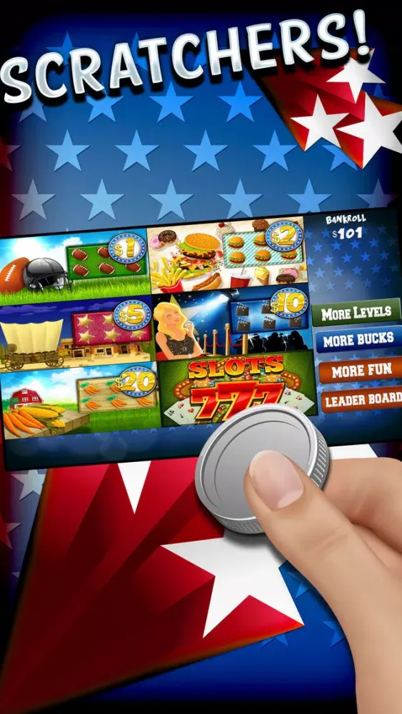 ' A American Lotto Scratch-Off Lottery Scratchers Game スクリーンショット