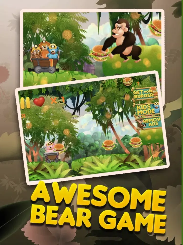 Capturas de pantalla de Burger-Crazy Bears Among Us - Hunger Battle of the Super Evil Sky Monkeys FREE iPad 