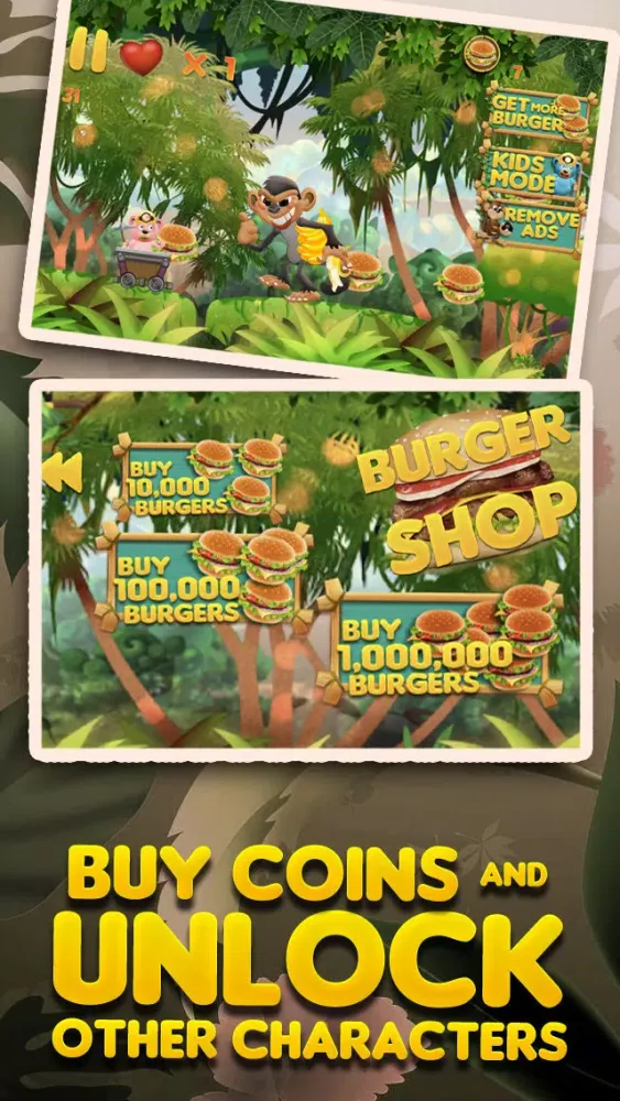 Capturas de pantalla de Burger-Crazy Bears Among Us - Hunger Battle of the Super Evil Sky Monkeys FREE