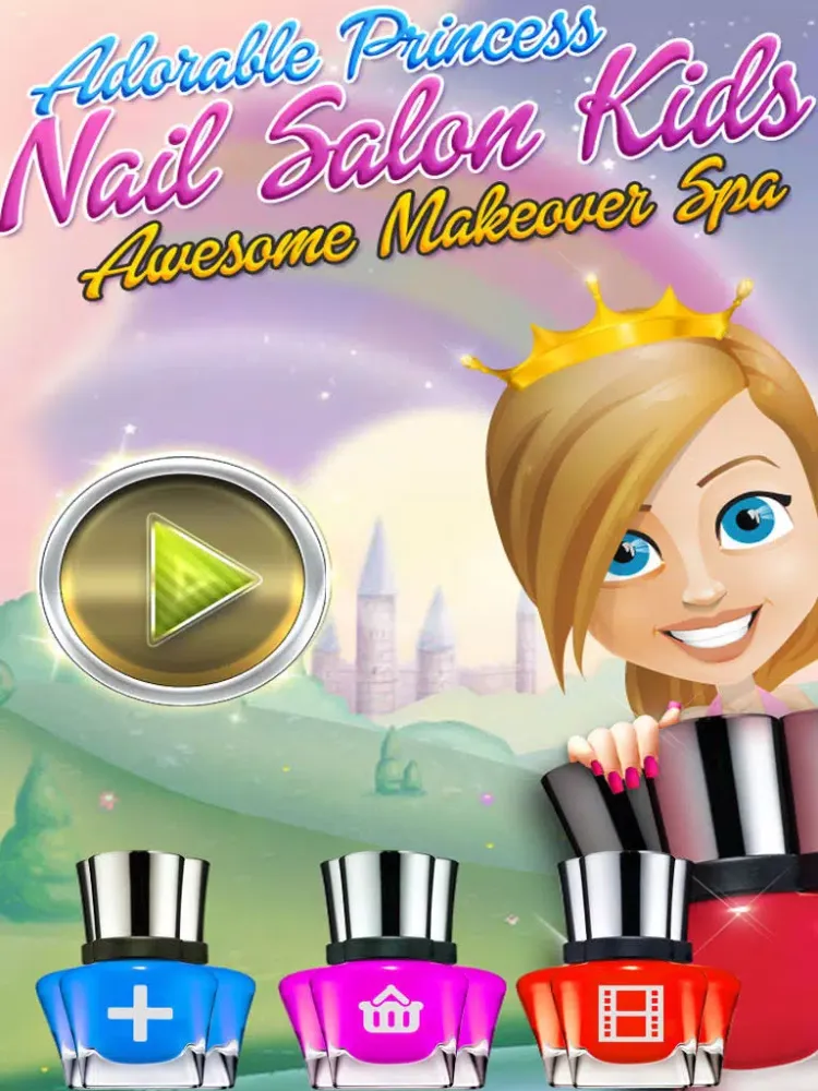 Adorable Princess Nail Salon - Free Makeover Game for Girls iPad  Screenshots