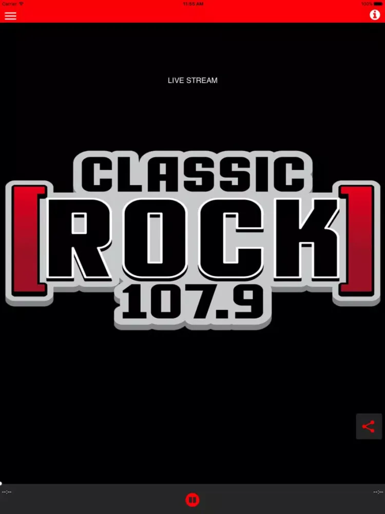 107.9 Classic Rock iPad  Screenshots