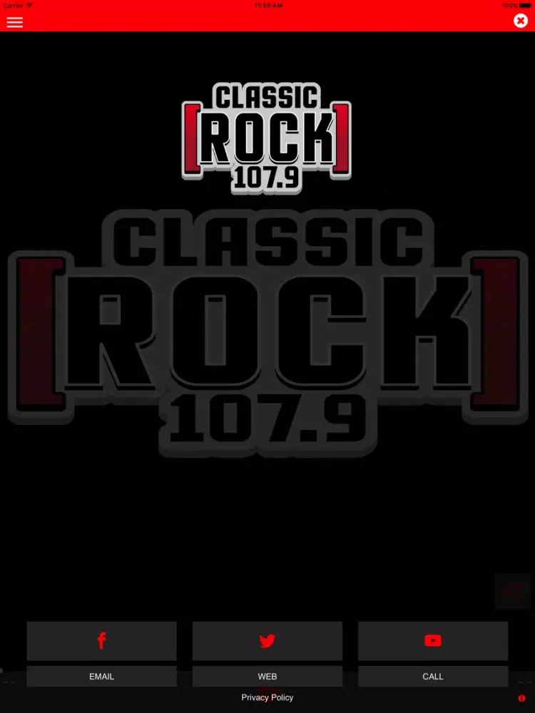 107.9 Classic Rock iPad  Screenshots
