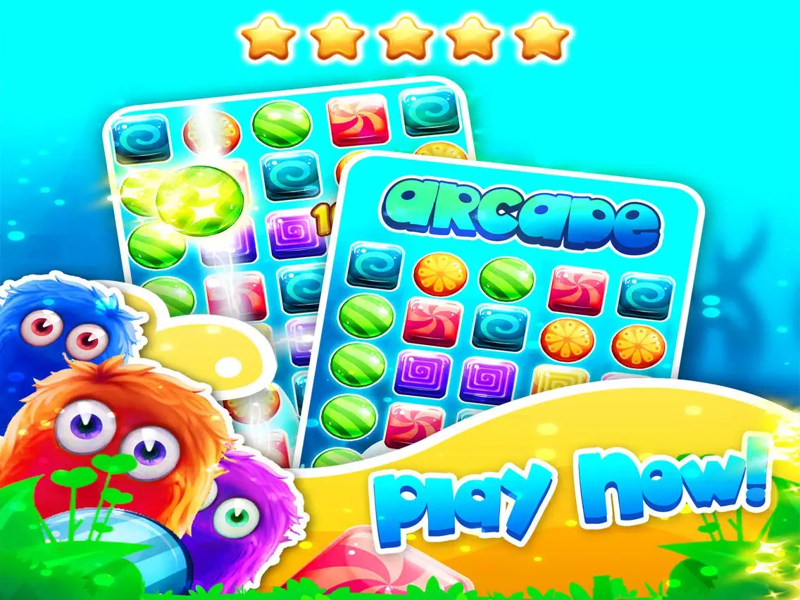 Tangkapan layar Candy S‘witch 2‘015 - sweetest star and match-3 angry juice heroes swap free iPad 