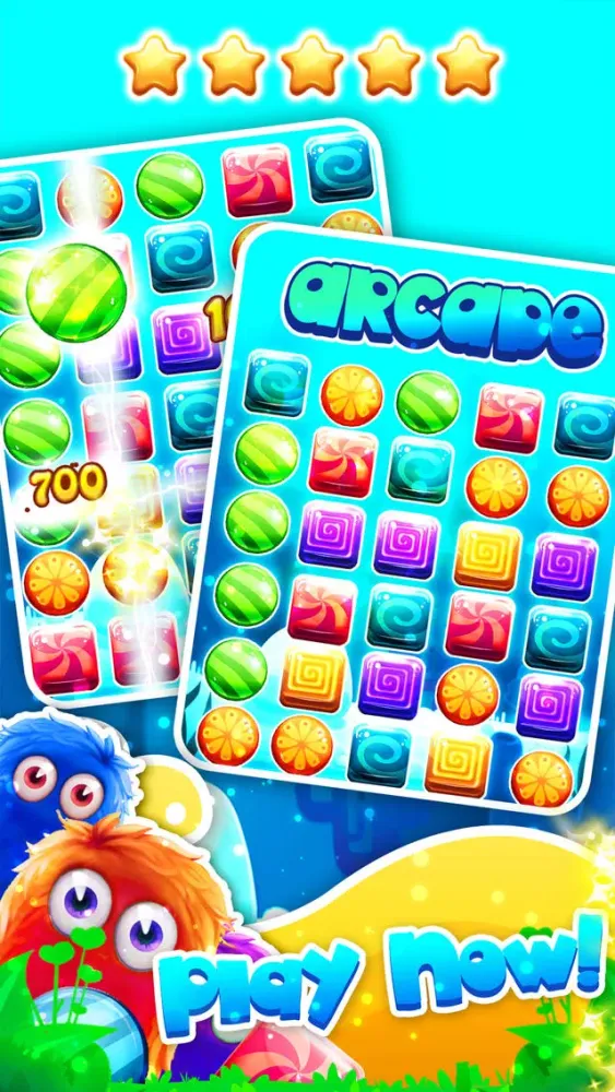 Tangkapan layar Candy S‘witch 2‘015 - sweetest star and match-3 angry juice heroes swap free
