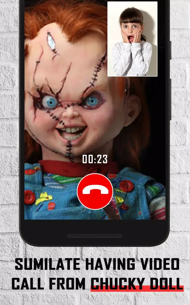 Scary Chucky Doll video call Screenshots