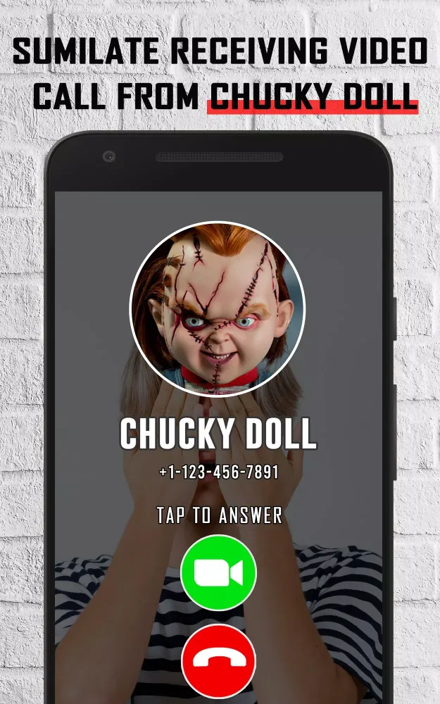 Scary Chucky Doll video call Screenshots