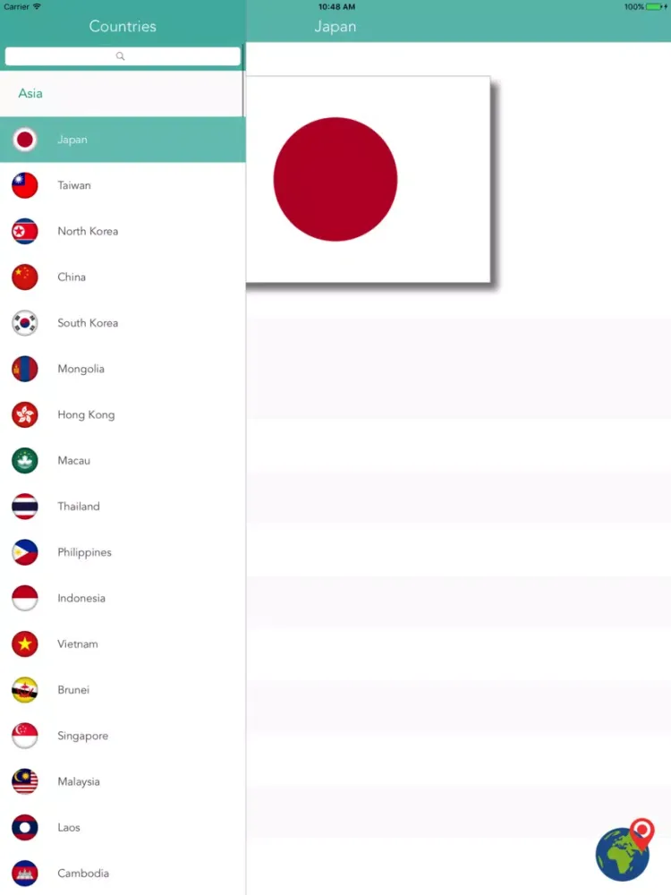 Capturas de tela do Know the Flag! iPad 