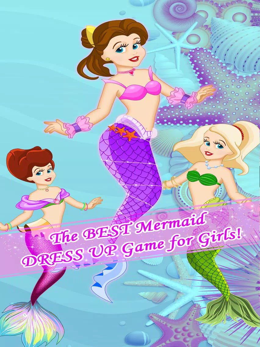 Ảnh chụp màn hình của Ice Princess Mermaid Dress Up & Girl Makeup Games iPad 