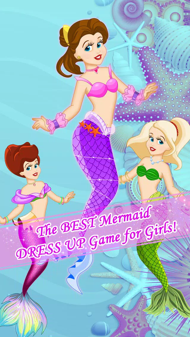Ảnh chụp màn hình của Ice Princess Mermaid Dress Up & Girl Makeup Games