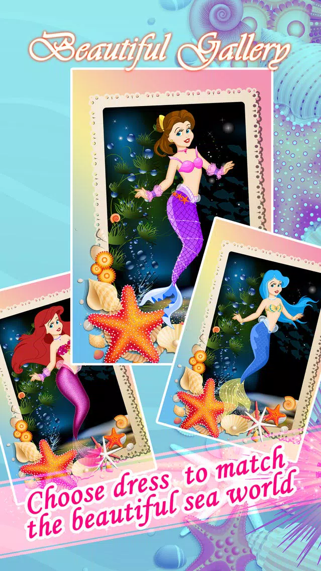 Ảnh chụp màn hình của Ice Princess Mermaid Dress Up & Girl Makeup Games
