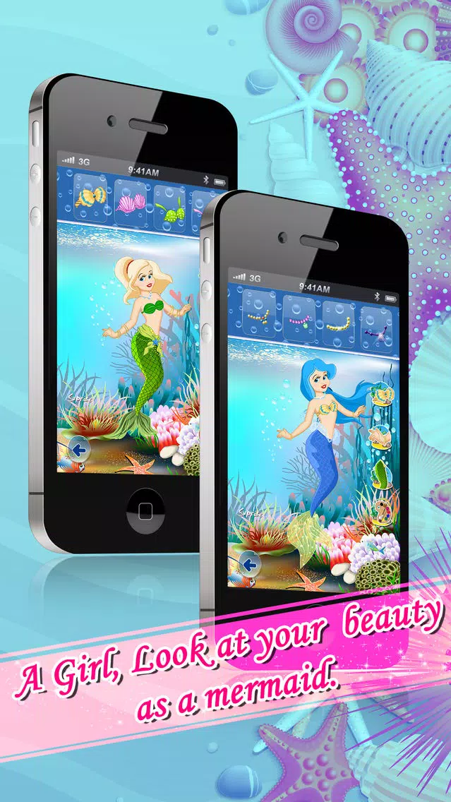 Ảnh chụp màn hình của Ice Princess Mermaid Dress Up & Girl Makeup Games