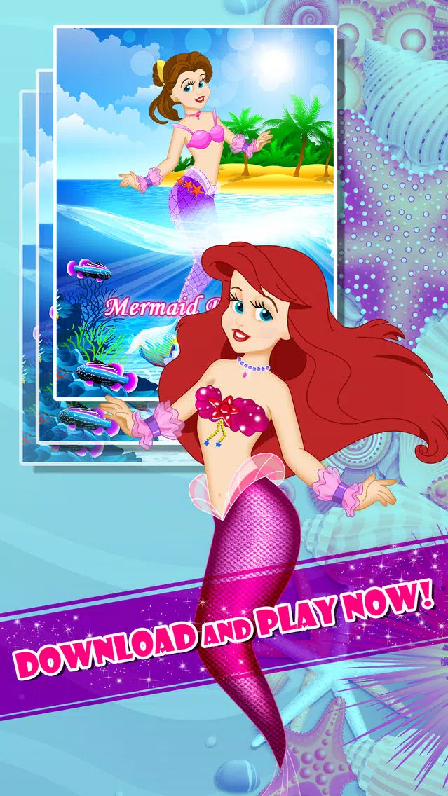 Ảnh chụp màn hình của Ice Princess Mermaid Dress Up & Girl Makeup Games
