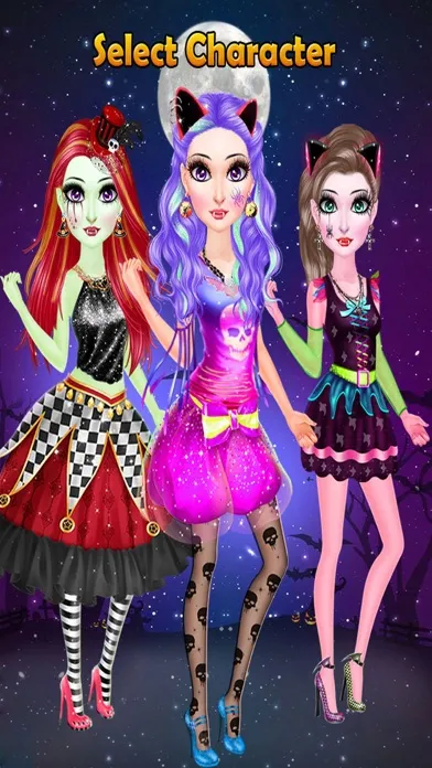 Monster Girls Makeup Dress Up स्क्रीनशॉट