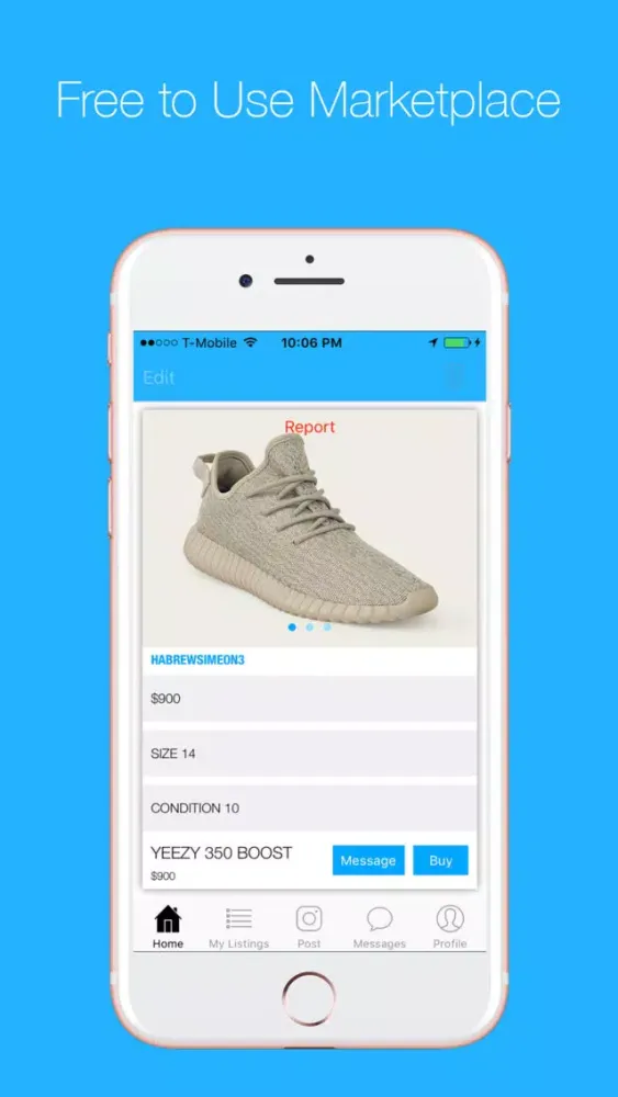 Ảnh chụp màn hình của Sneaker Freakerz