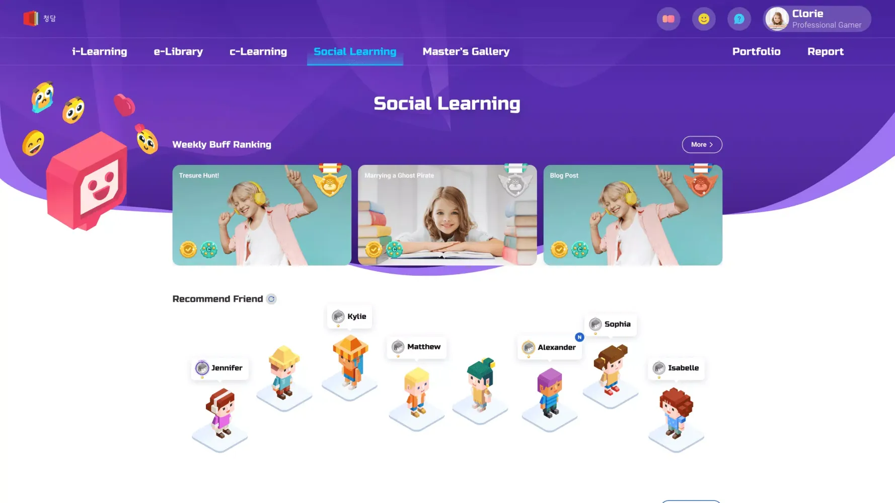 Zrzuty ekranu Creverse Learning Portal