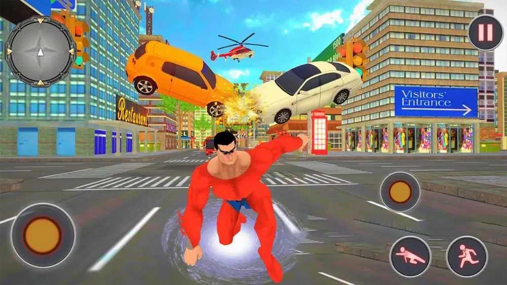 Tangkapan skrin Flying Superman Rescue Mission