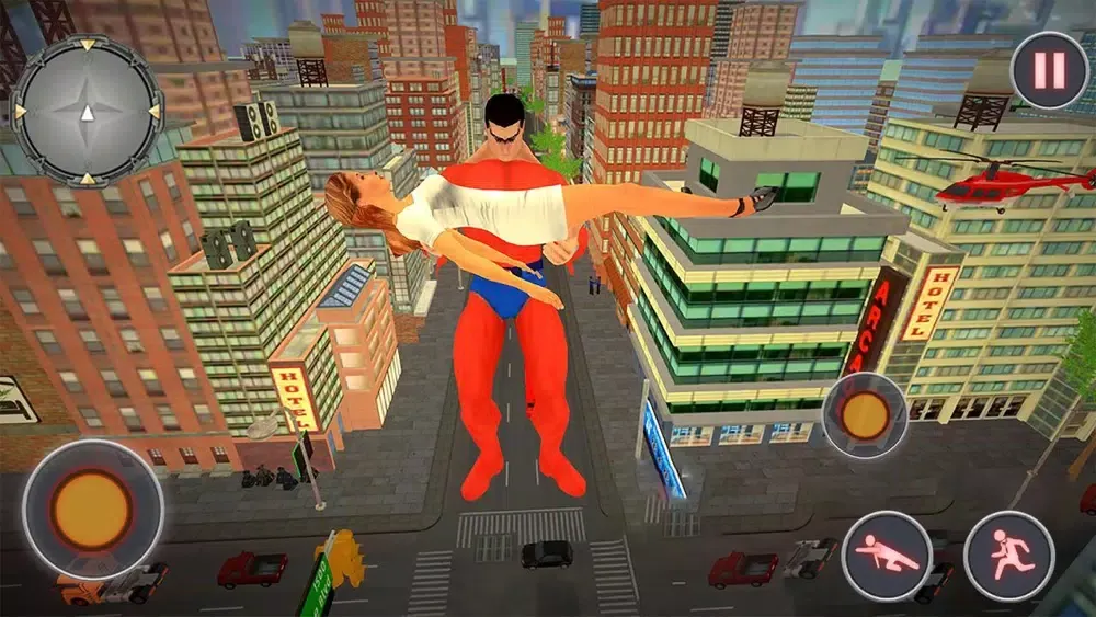 Tangkapan skrin Flying Superman Rescue Mission