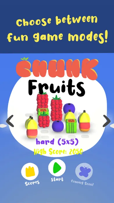 Chunk Fruits - Match-3 Puzzler应用截图