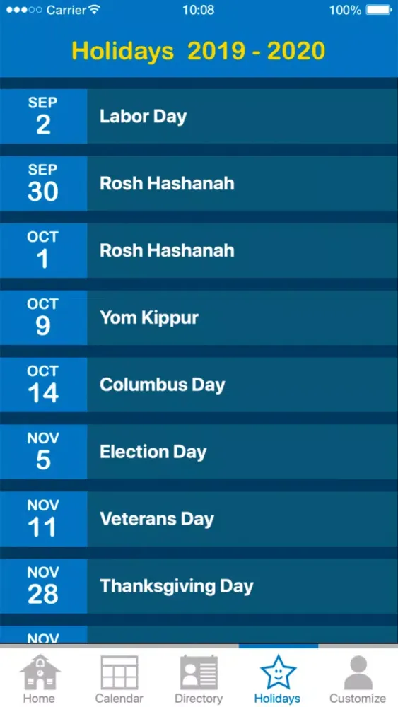 Long Beach NY School Calendar স্ক্রিনশট