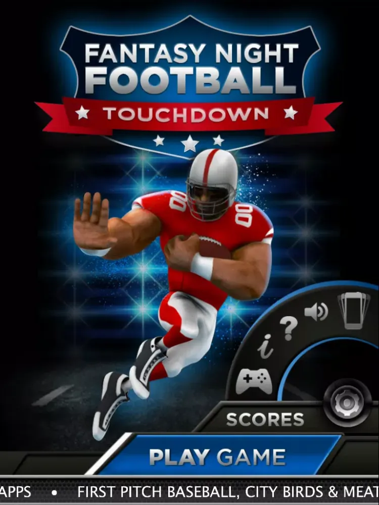 Fantasy Night Football - Touchdown iPad  Screenshots