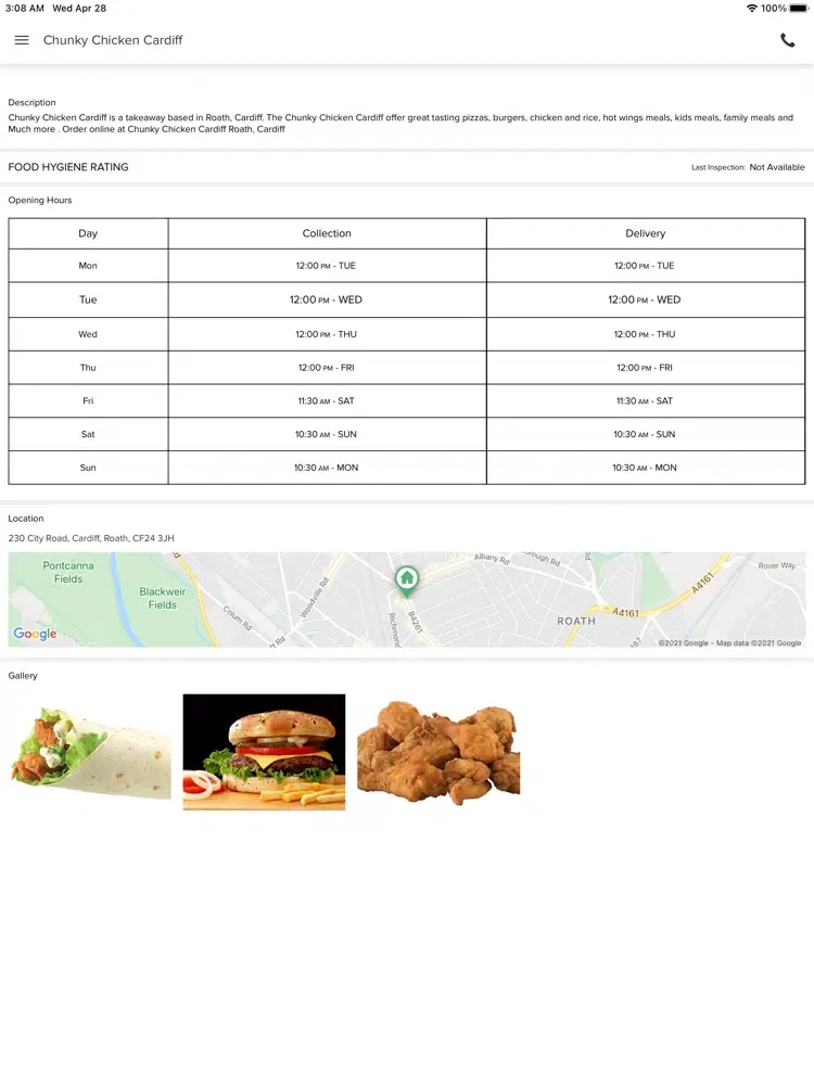 Chunky Chicken Cardiff. iPad  Ekran Görüntüleri