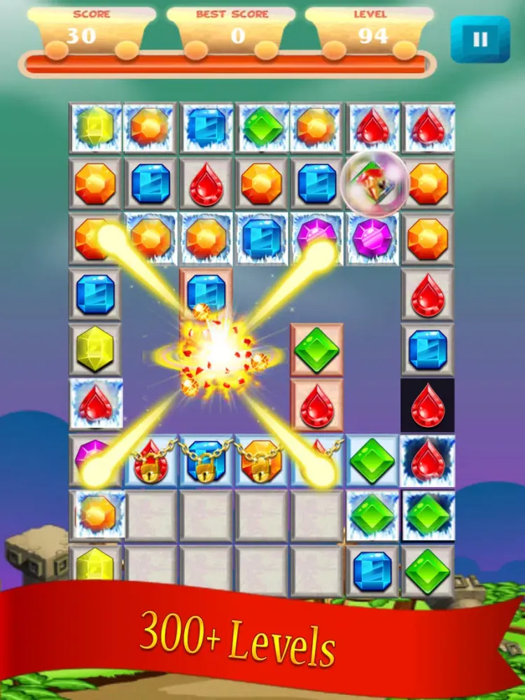 Jewels Quest Deluxe iPad  스크린샷