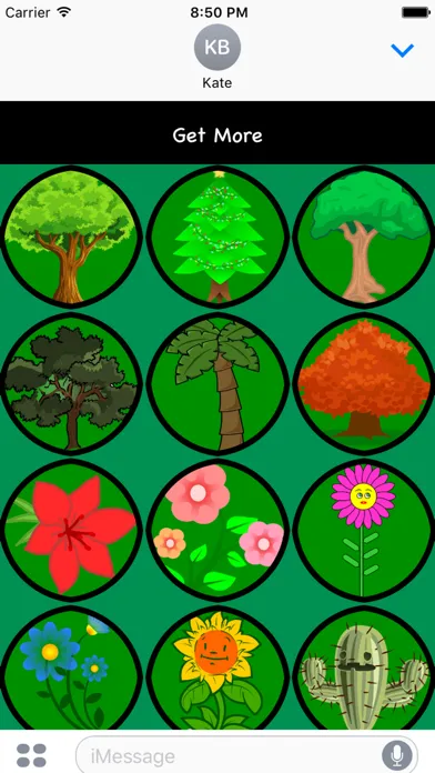 Tree Stickers For iMessage Ekran Görüntüleri