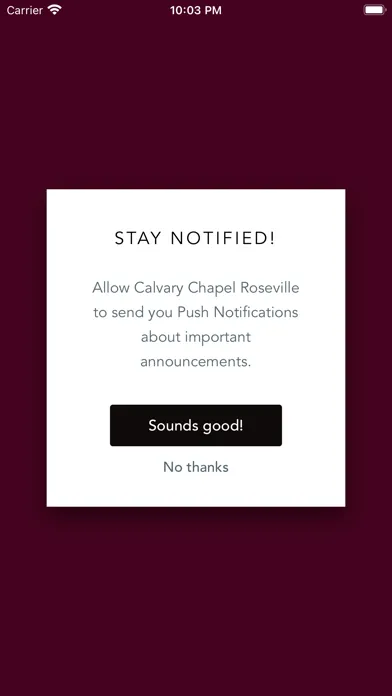 Calvary Chapel Roseville App Screenshots