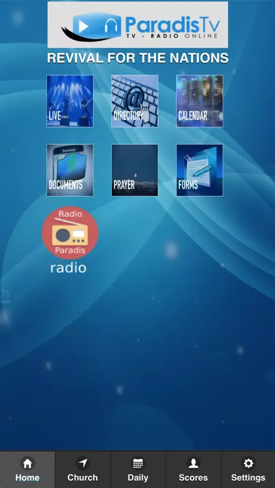 Capturas de tela do Paradistv