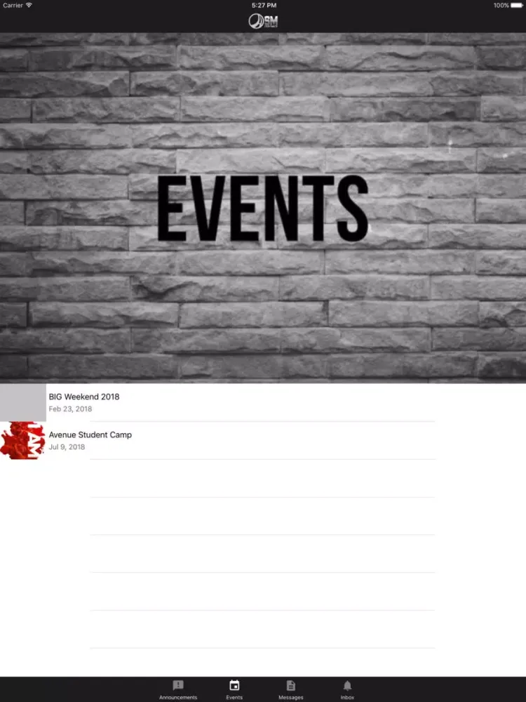Capturas de pantalla de The Avenue Student Ministry iPad 