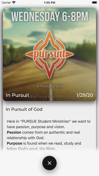 Pursue Student Ministries 스크린샷