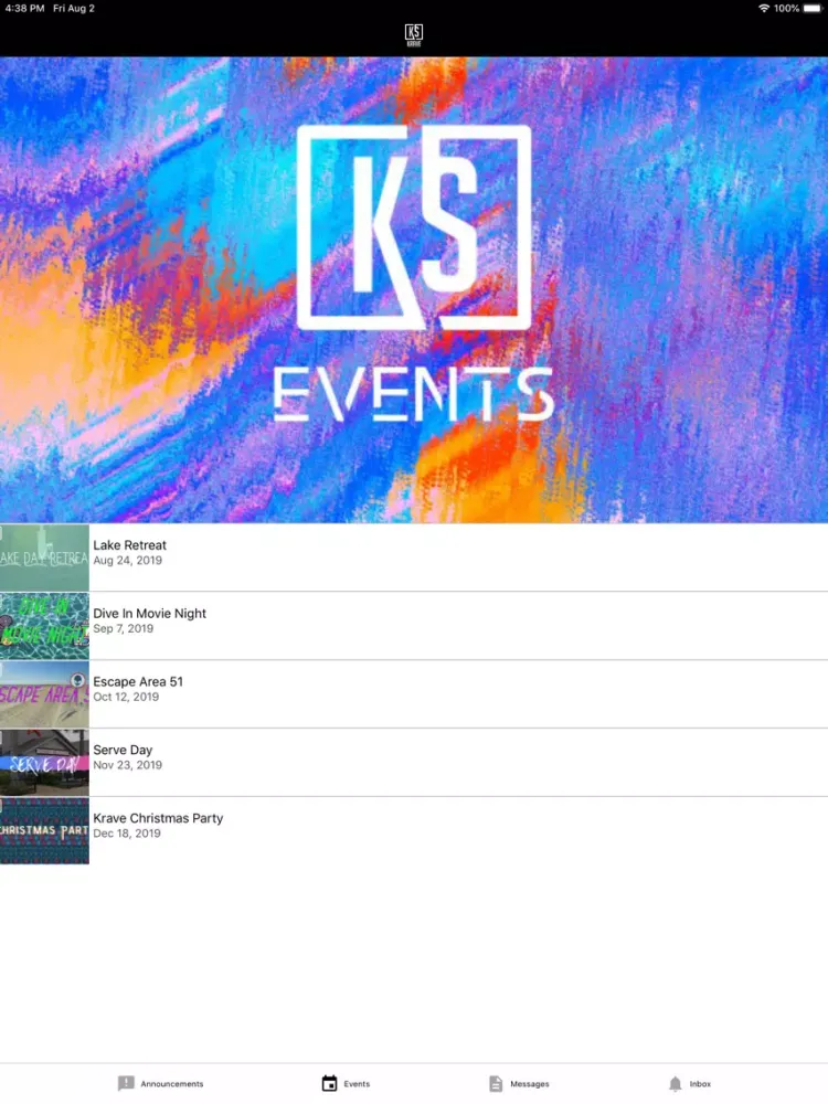Krave Student Ministries iPad  स्क्रीनशॉट