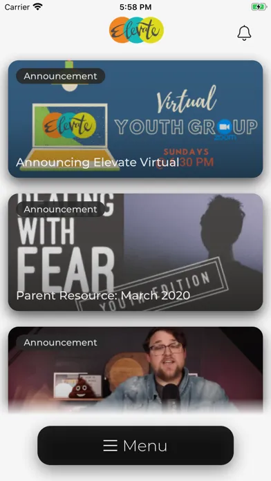 Capturas de pantalla de Elevate Youth Ministry