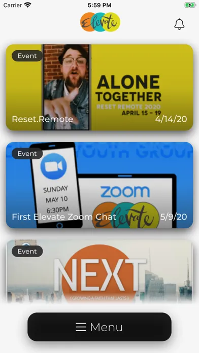Capturas de pantalla de Elevate Youth Ministry