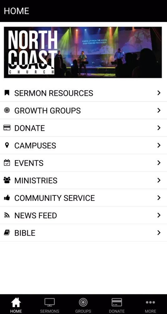 Ảnh chụp màn hình của Church App