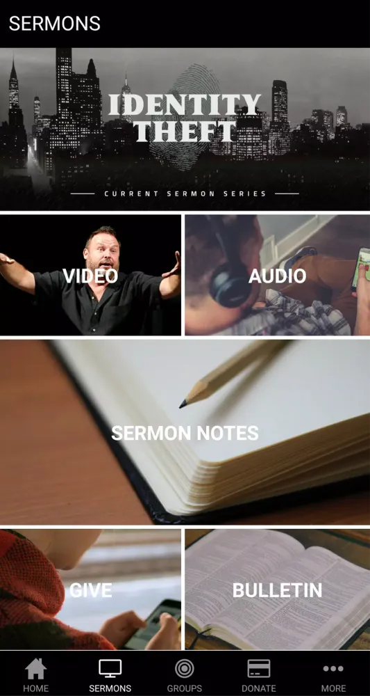 Ảnh chụp màn hình của Church App
